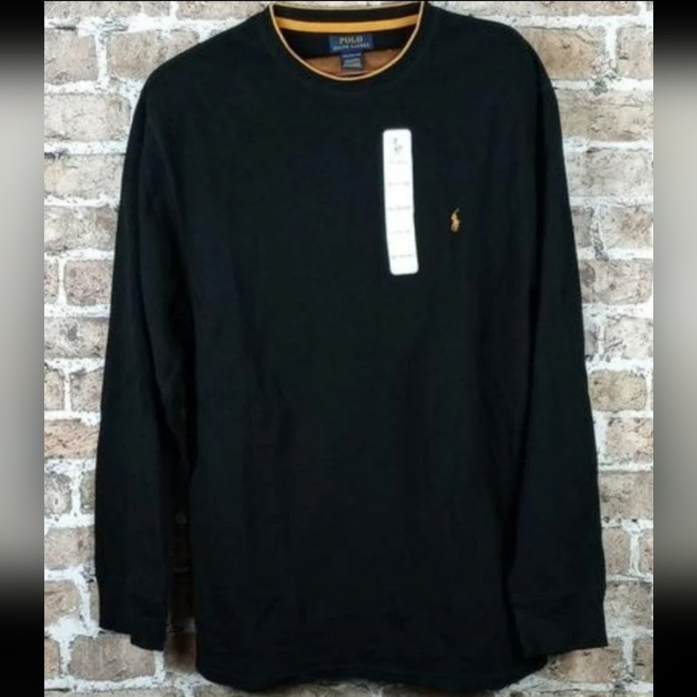 Ralph Lauren waffle knit long sleeved polo//Size 2XL